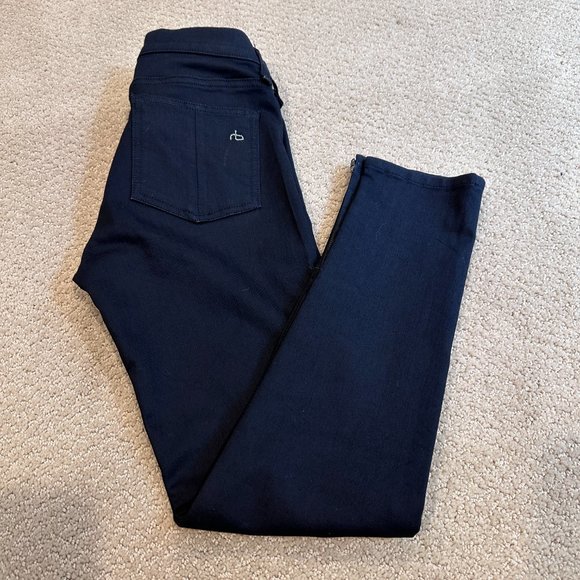 rag & bone Jeans Skinny Low Rise Ankle Boho Edgy Midnight Size 25 #W1527I382M - Picture 5 of 15